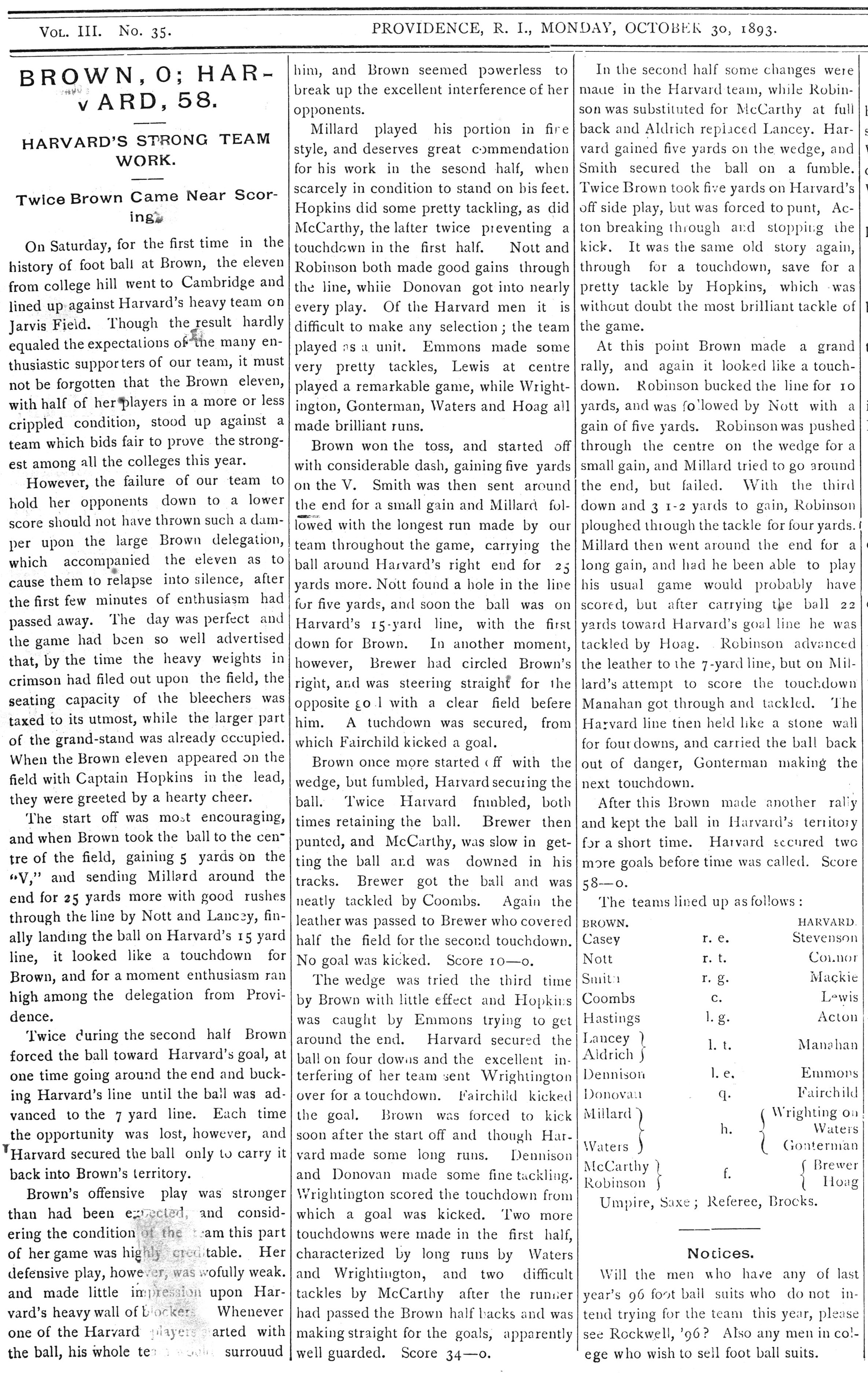 1893 Daily Herald Article