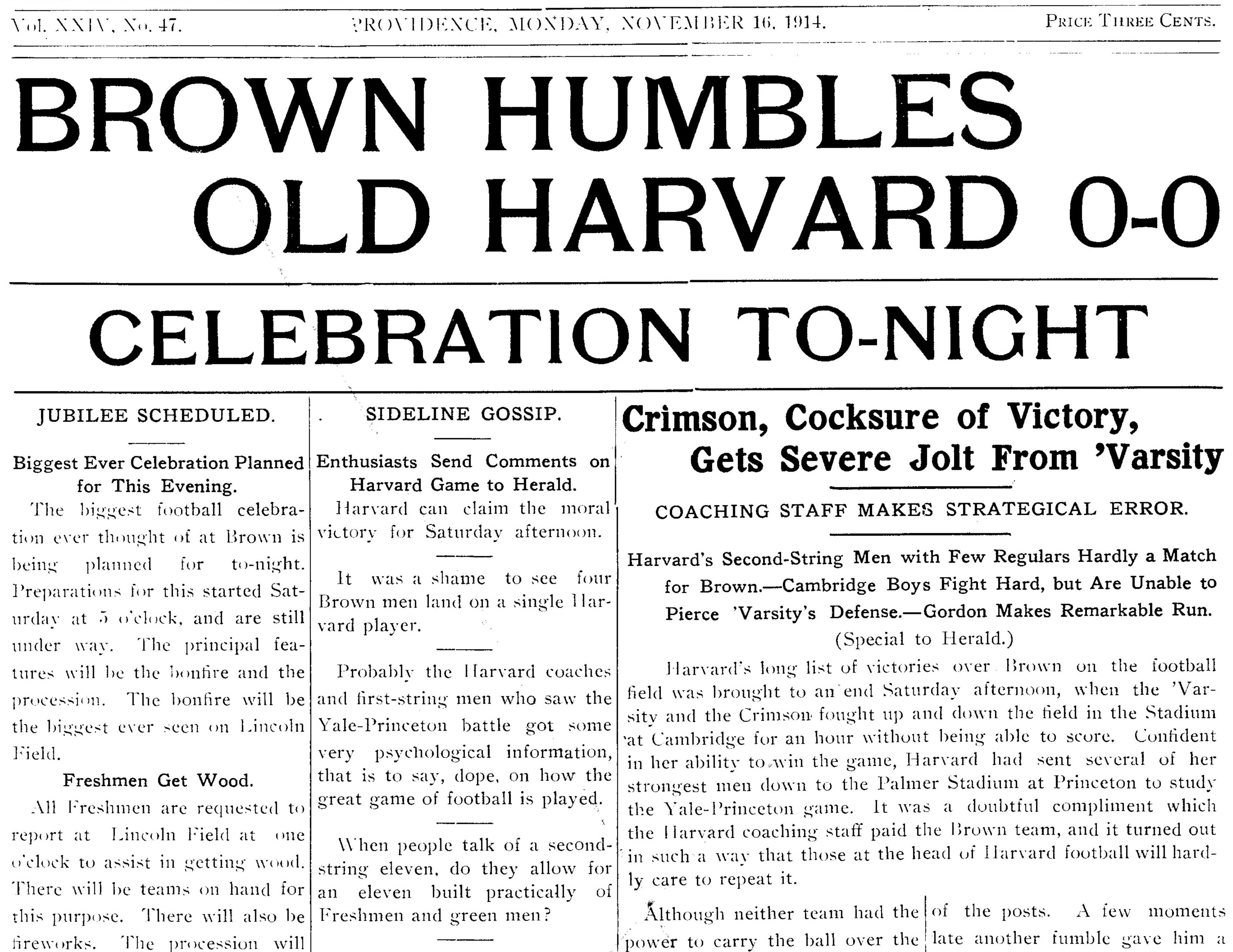 1914 Daily Herald Article