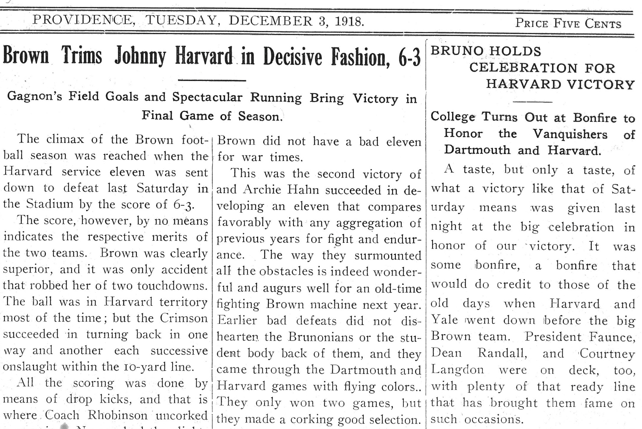 1918 Daily Herald Article