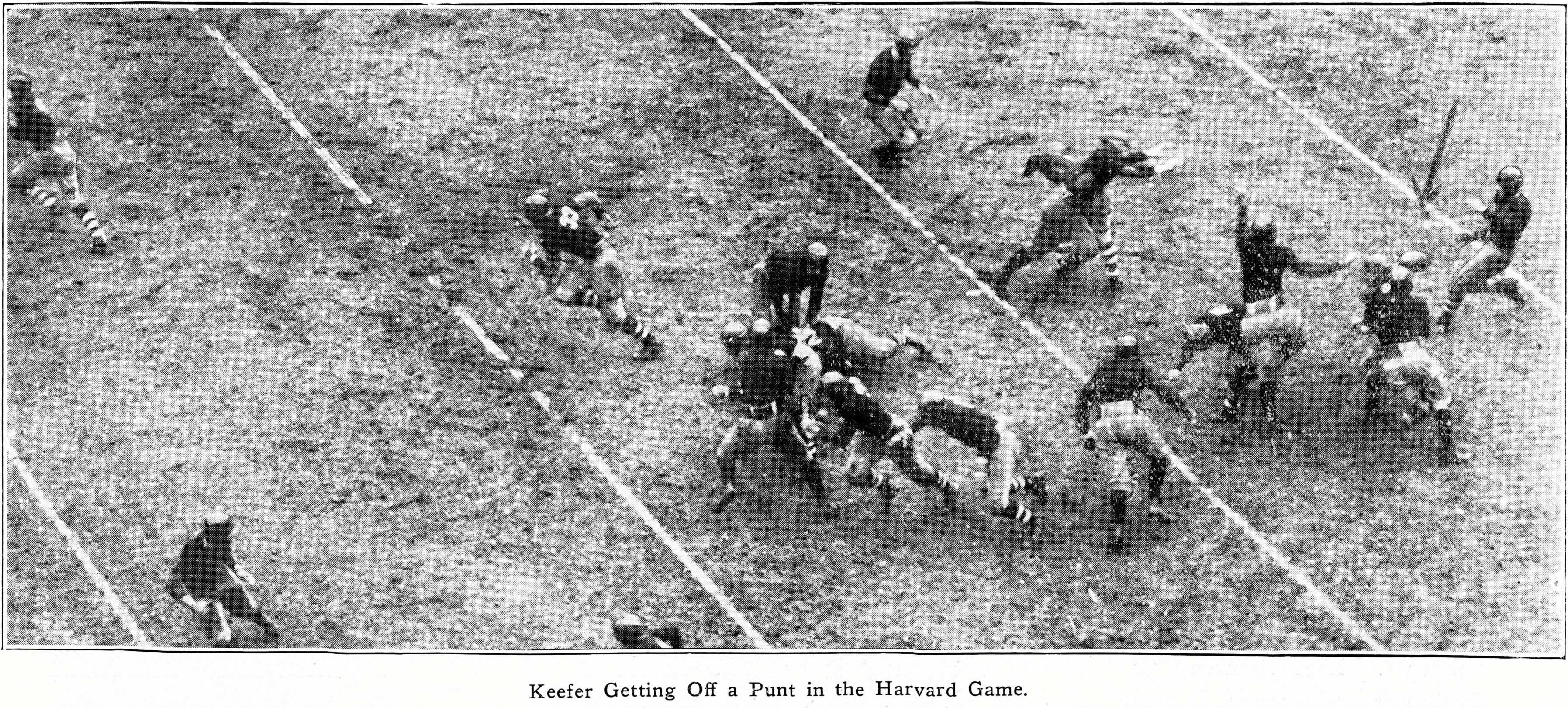 A football punt