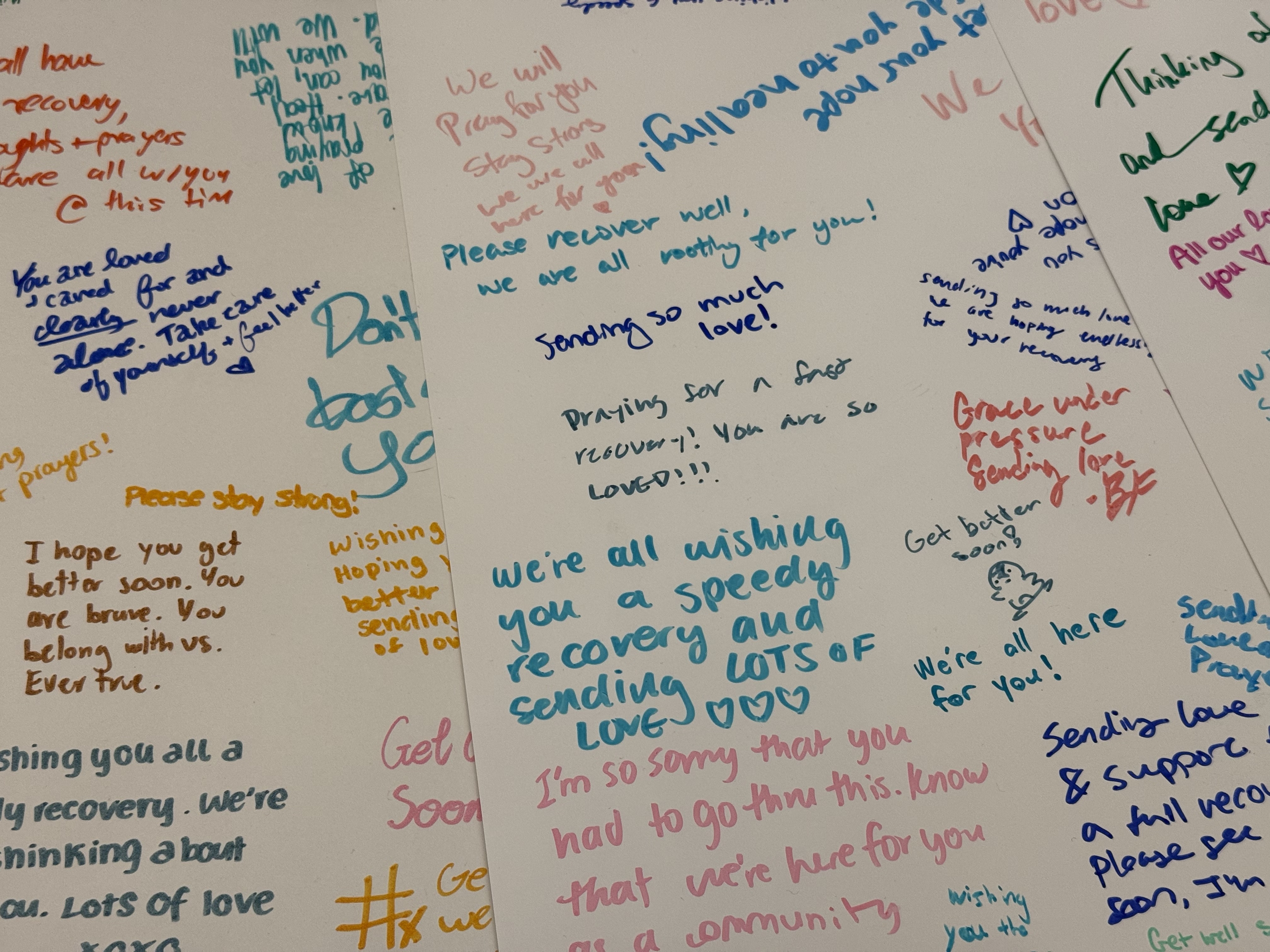 Posters made for recovering students