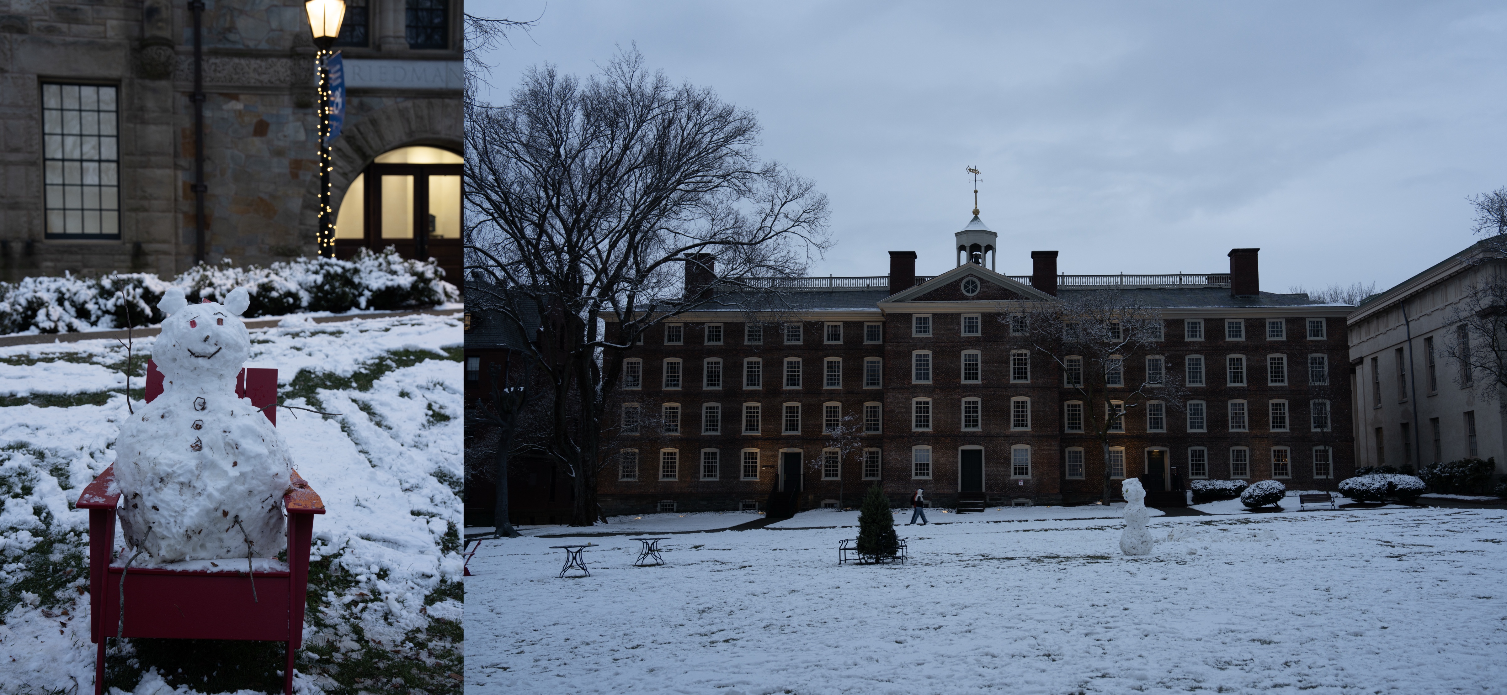 Snowmen on the Main Green